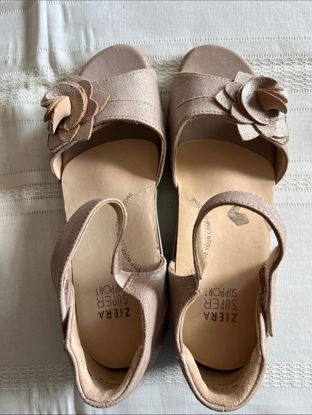 Nude Floral Sandals